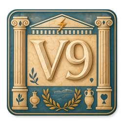 V9 logo